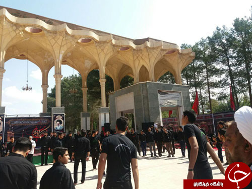 عزاداری کرمان  در جوار موزه دفاع مقدس+تصاویر