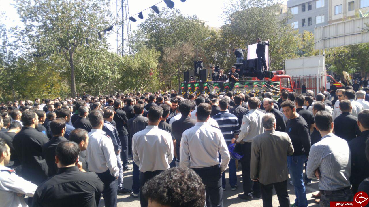 مراسم تشییع پیکر آتش&zwnj;نشان &laquo;شهید مهدی حاجی&zwnj;پور&raquo; + تصاویر