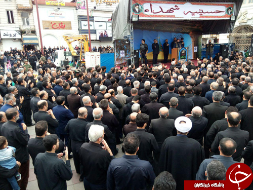 عزاداری روز تاسوعای حسینی در رشت