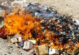 امحاء 237 کارتن پفک فاسد درمهاباد