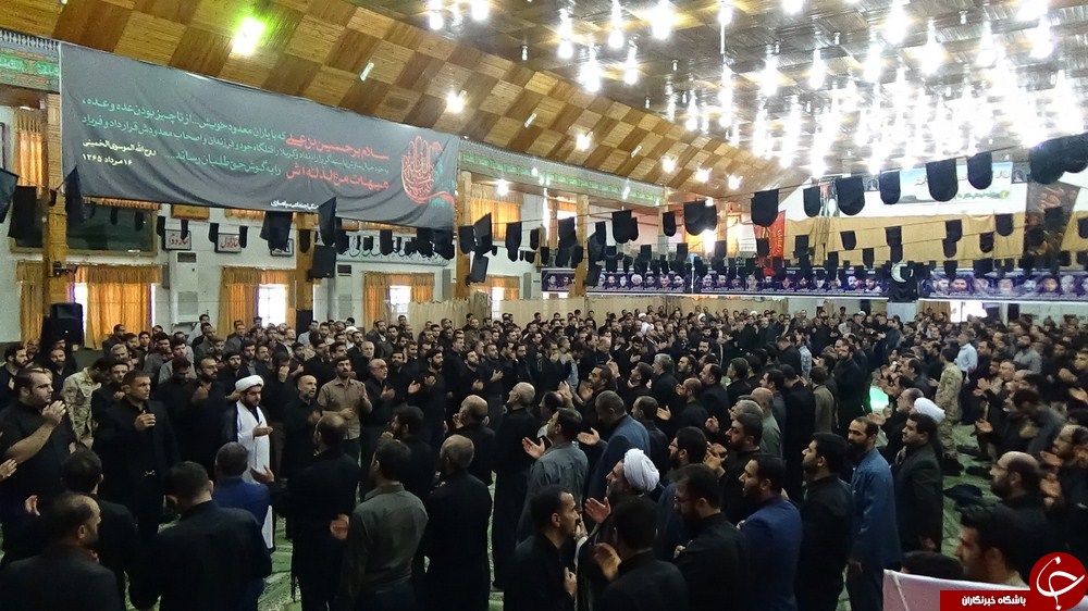 مراسم عزاداری با حضور قهرمانان المپیک