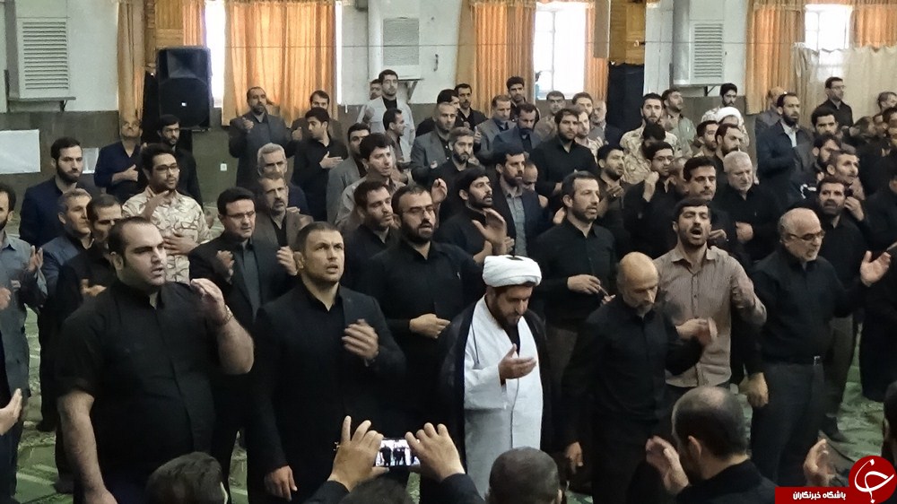 مراسم عزاداری با حضور قهرمانان المپیک