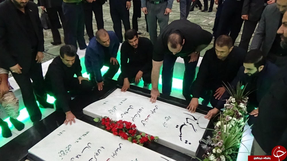 مراسم عزاداری با حضور قهرمانان المپیک