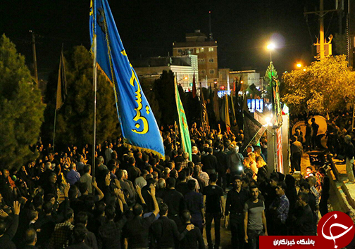 سوگواری عزاداران حسینی در شب عاشورا در فارس+ تصاویر