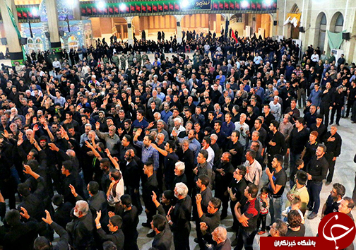 سوگواری عزاداران حسینی در شب عاشورا در فارس+ تصاویر