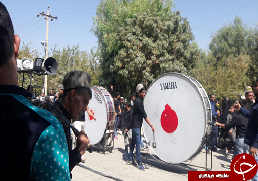 فارس یکپارچه سیاهپوش در عزای حسین + تصاویر