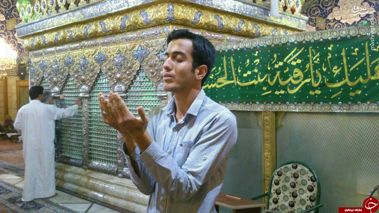 پیکر عاشق عباس (ع) بدون دست و چشم از کربلای سوریه بازگشت +تصاویر