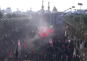عزادای روز عاشورا در کربلا + فیلم