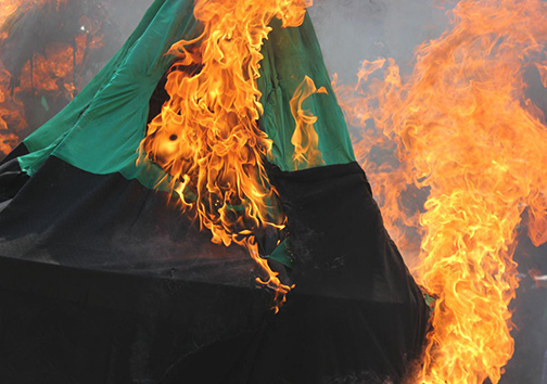 مراسم باشکوه عزاداری روز عاشورا در جوارحرمین شهدای گمنام بافران نائین