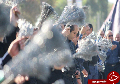 فارس یکپارچه سیاهپوش در عزای حسین + تصاویر