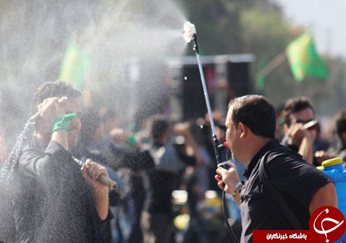 فارس یکپارچه سیاهپوش در عزای حسین + تصاویر