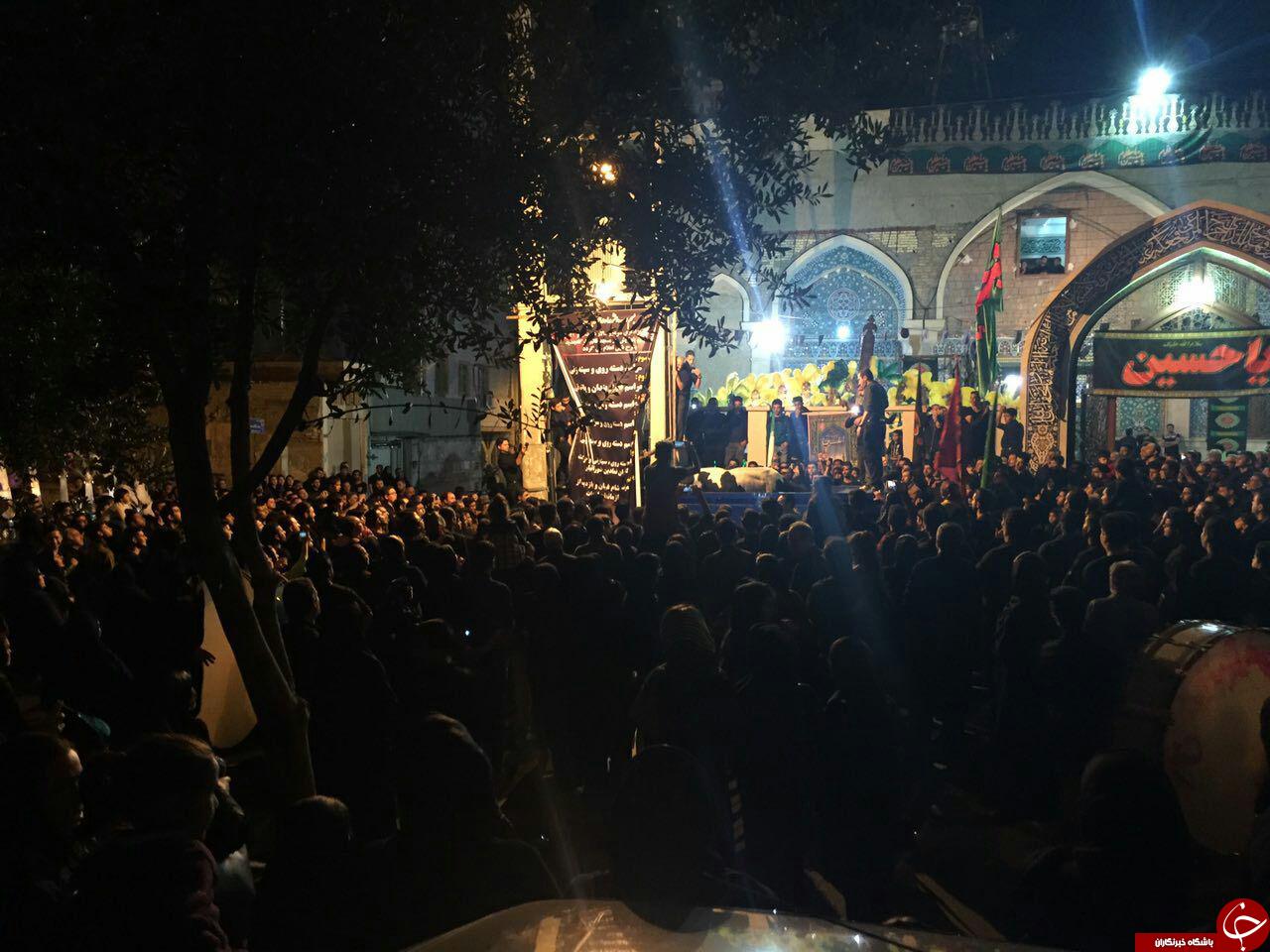 حضور عزاداران حسینی در شام غریبان + تصاویر