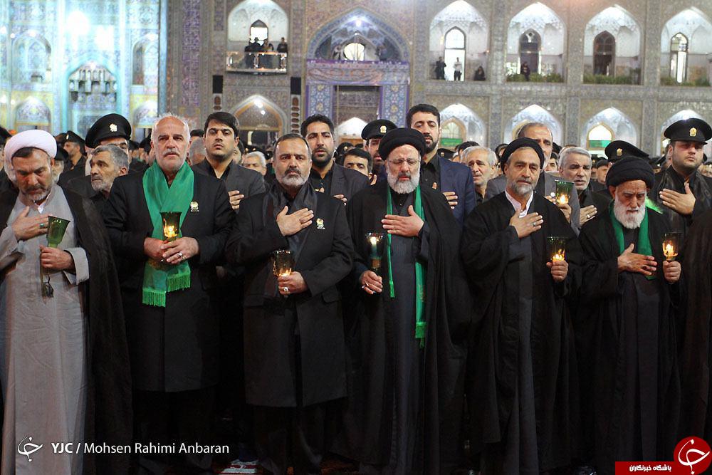 حضور عزاداران حسینی در شام غریبان + تصاویر