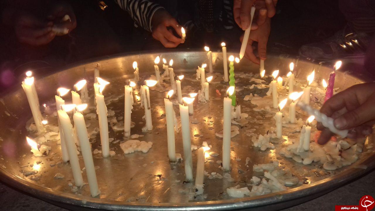 حضور عزاداران حسینی در شام غریبان + تصاویر