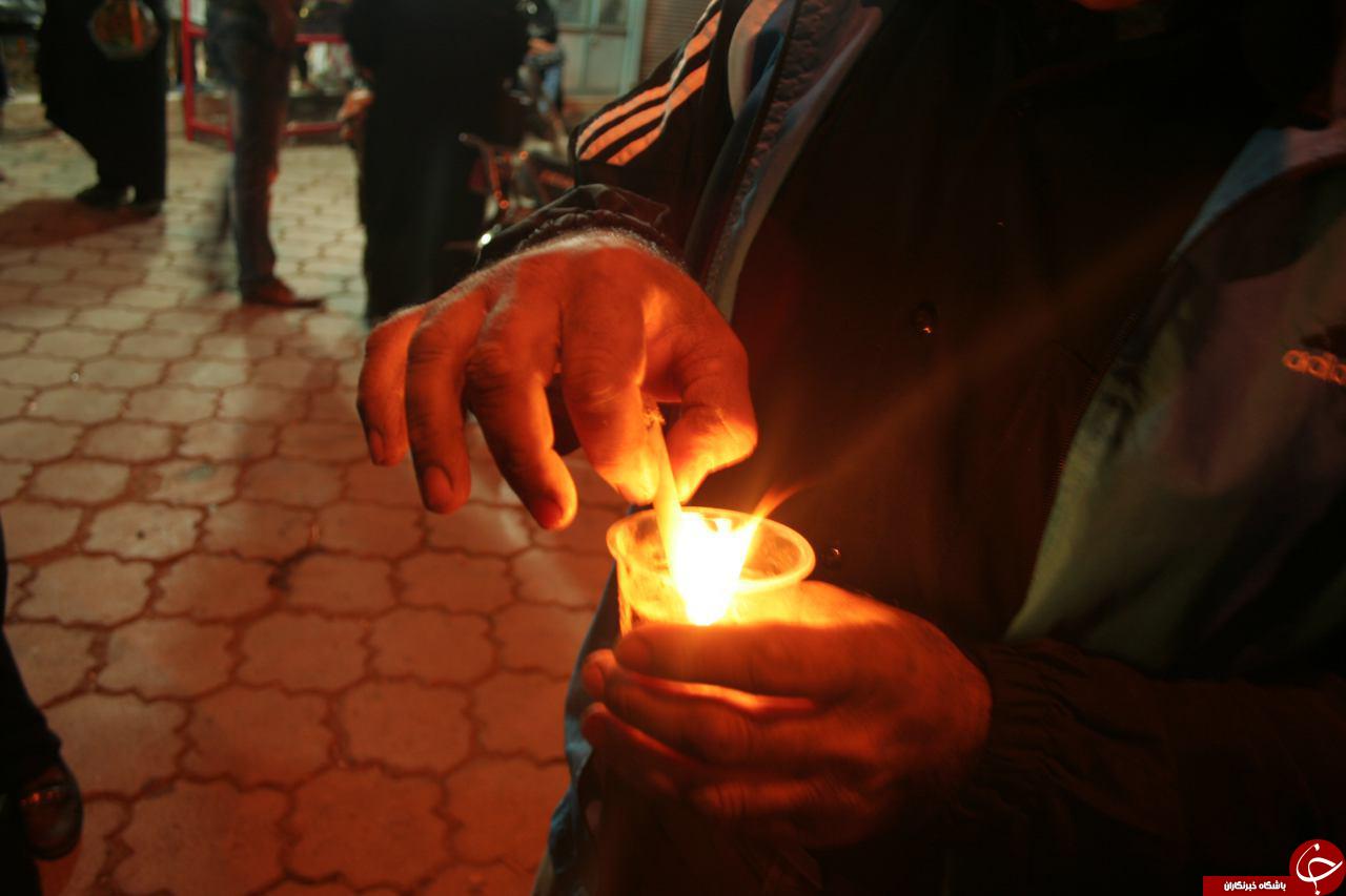 حضور عزاداران حسینی در شام غریبان + تصاویر