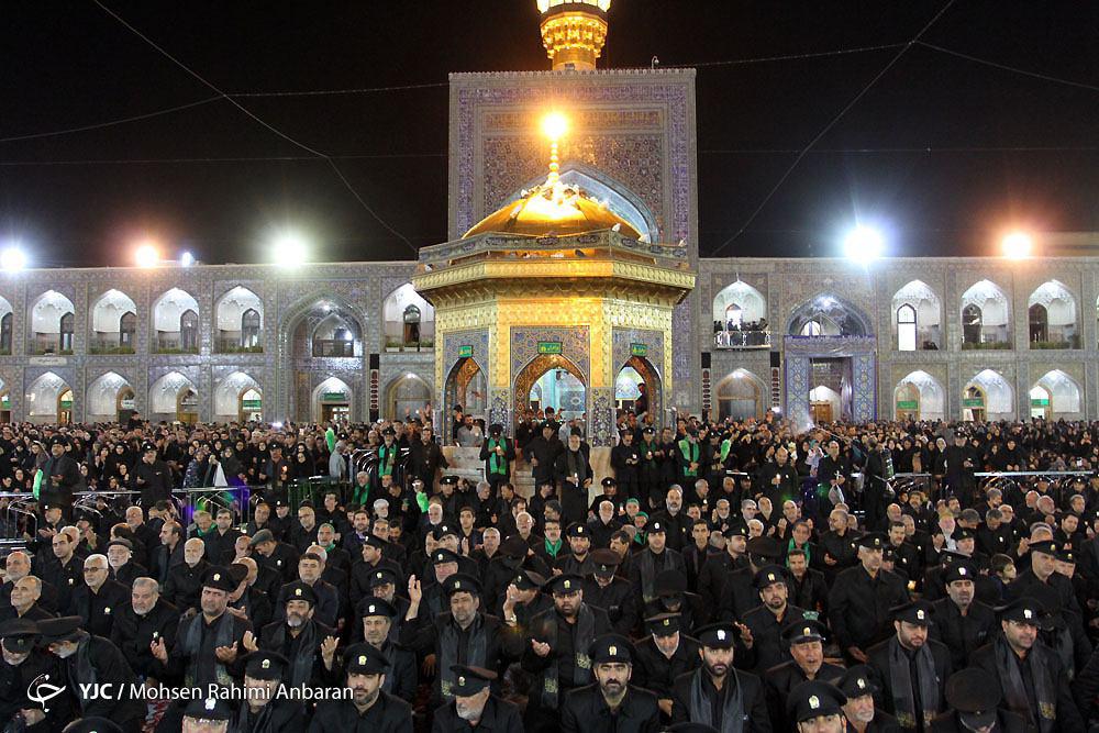 شام غریبان امام حسین(علیه&zwnj;السلام) در حرم مطهر رضوی برگزار شد