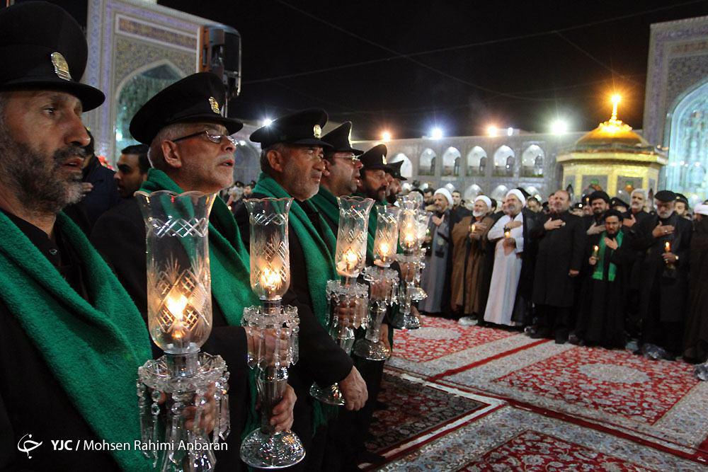 شام غریبان امام حسین(علیه&zwnj;السلام) در حرم مطهر رضوی برگزار شد