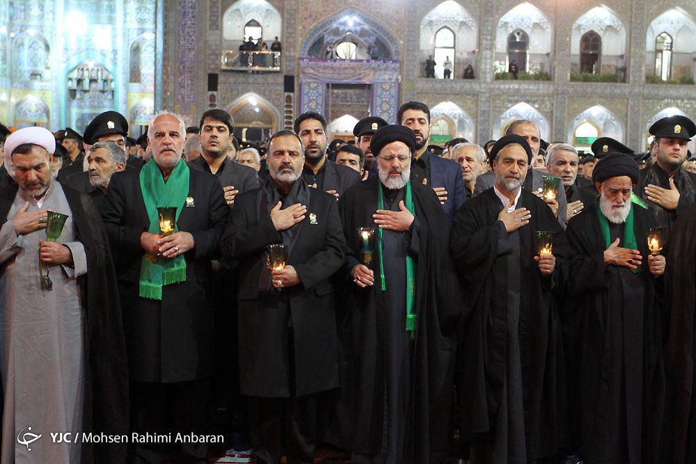 شام غریبان امام حسین(علیه&zwnj;السلام) در حرم مطهر رضوی برگزار شد