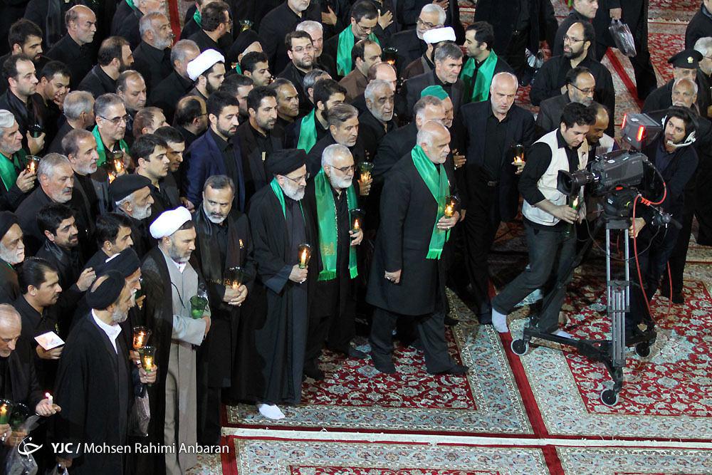 شام غریبان امام حسین(علیه&zwnj;السلام) در حرم مطهر رضوی برگزار شد