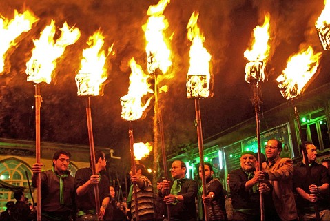 دسته چوبی گرگان و خون خواهی امام (ع) در شب 12 محرم