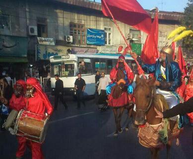 حرکت نمادین کاروان اسراء کربلا در گرگان