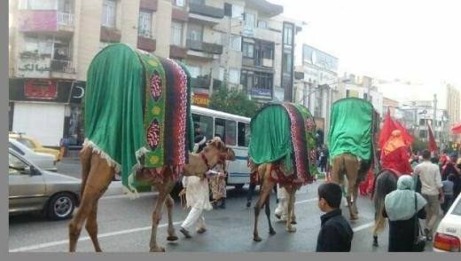 حرکت نمادین کاروان اسراء کربلا در گرگان