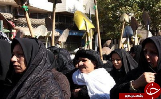مراسم تشییع نمادین پیکر شهدای کربلا