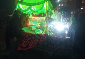 عزاداری محبان ابا عبدالله الحسین در شب سوم ماه محرم+تصاویر