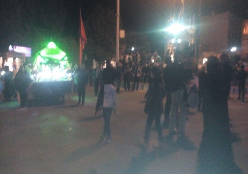 عزاداری محبان ابا عبدالله الحسین در شب سوم ماه محرم