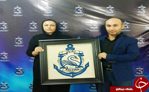 تابلو فرشی از لوگوی باشگاه ملوان+عکس