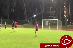 پنالتی زیبا و تماشایی در لیگ سنگاپور + فیلم