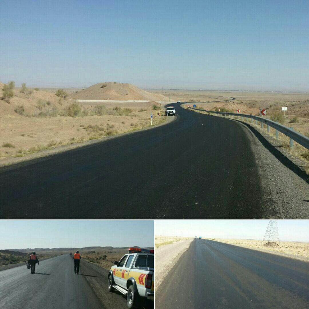 اجرای عملیات روکش آسفالت گرم محور روستایی کلاته بزرگ تربت جام