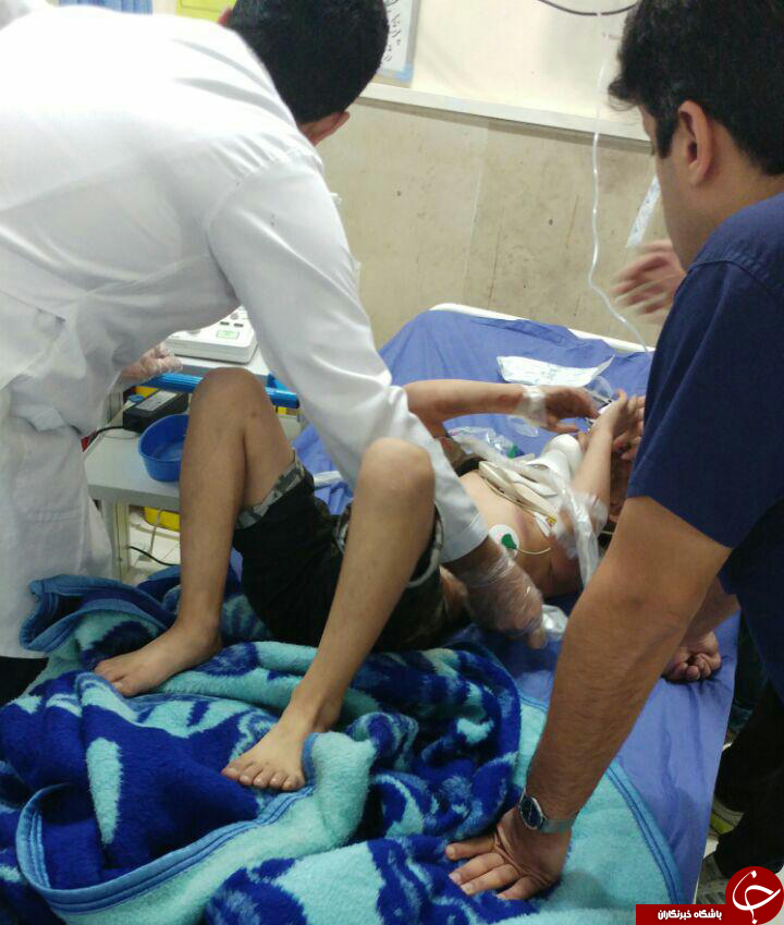 سقوط کودک 8 ساله از پشت بام + عکس
