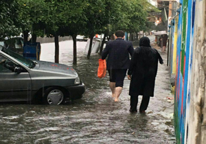 آبگرفتگی گسترده در بابل بر اثر بارش شدید باران + تصاویر