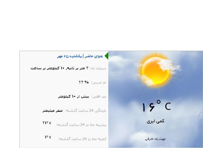 وضع هوای ارومیه