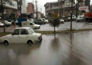 سیل گسترده در قائمشهر + فیلم