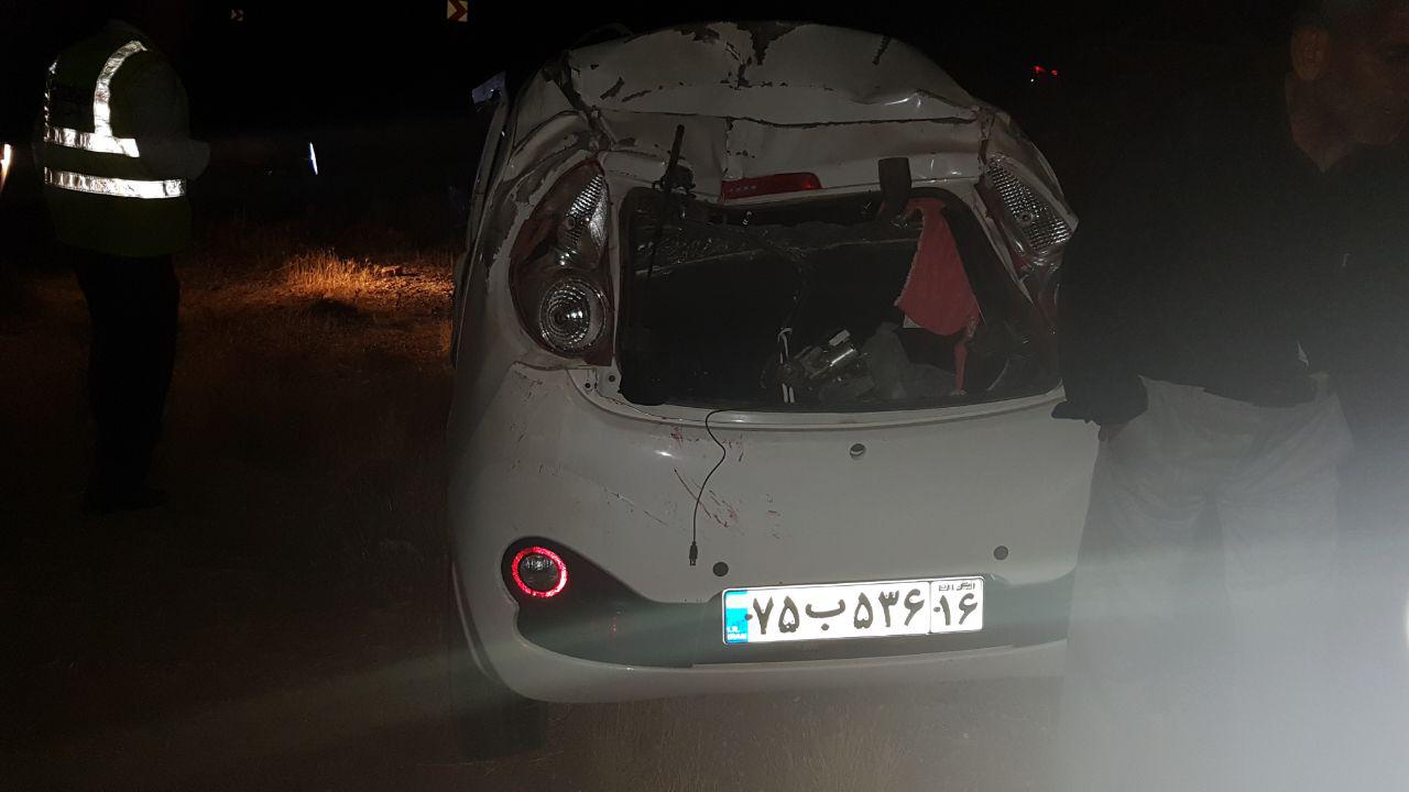 دوکشته و مصدوم در حادثه رانندگی محور ساوه - همدان + تصاویر