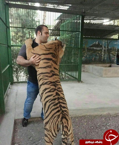 جدال بهداد سلیمی با پلنگ بنگال ! +عکس