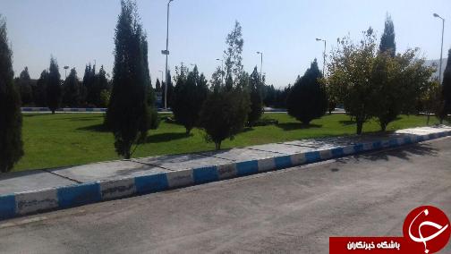 فضا سبزی زیبا و بدون بو در تصفیه خانه شهرک صنعتی بیرجند