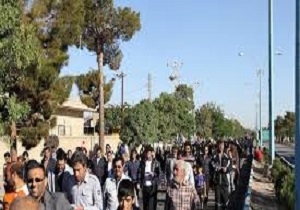 برگزاری همایش پیاده روی خانوادگی با حضور روستاییان سقزی