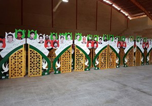 نصب تمثال 2300 هزار شهید در خمینی‌شهر