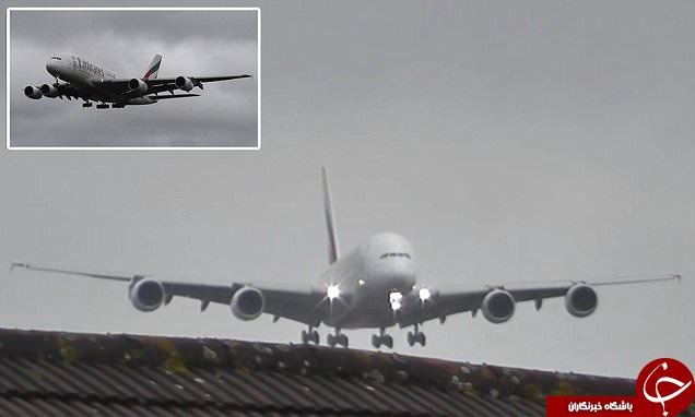 لحظات دلهره آور فرود هواپیمای Airbus A380+ فیلم