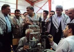 بازدید قائم مقام وزیر بهداشت از بیمارستان صحرایی شهرستان بیجار