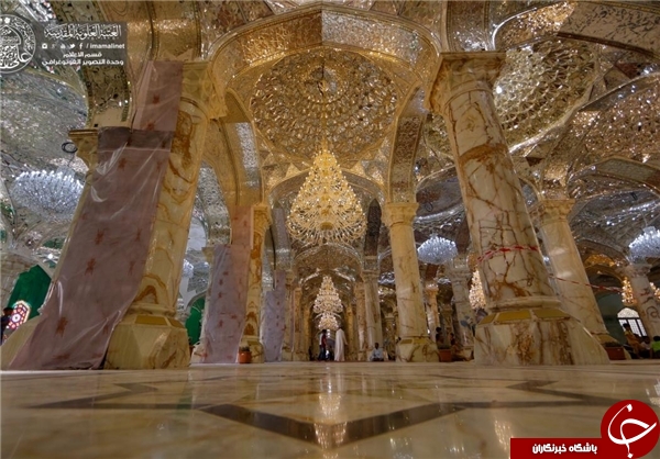 معماری ایرانی - اسلامی در صحن حضرت زهرا (س)+ تصاویر