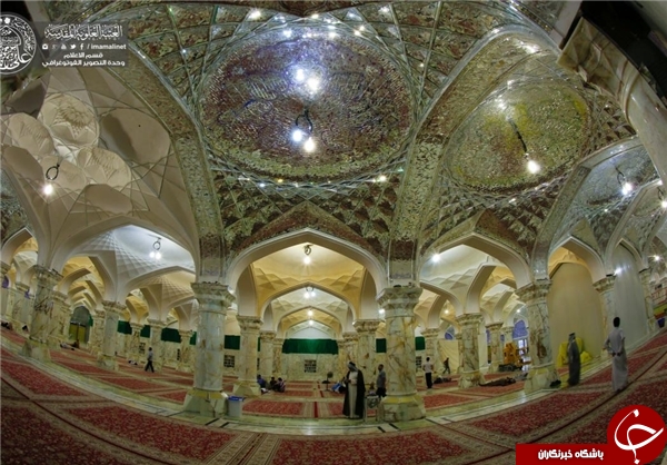 معماری ایرانی - اسلامی در صحن حضرت زهرا (س)+ تصاویر