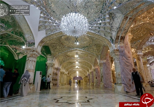 معماری ایرانی - اسلامی در صحن حضرت زهرا (س)+ تصاویر