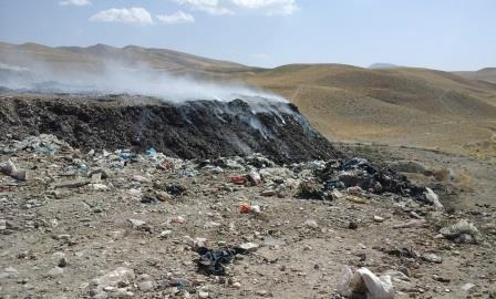 بازدید از محل دفن زباله شهری در تکاب