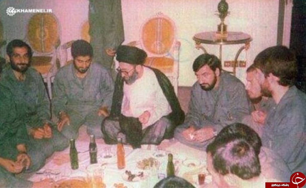 سردارسلیمانی و شهید باکری در کنار رهبر انقلاب+عکس