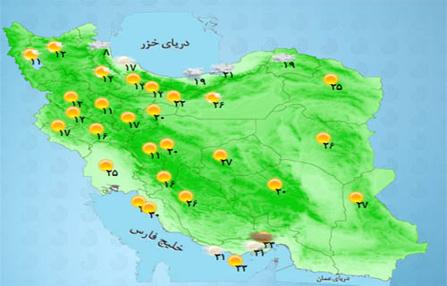 سرعت وزش باد در تهران به 45 کیلومتر برساعت می رسد