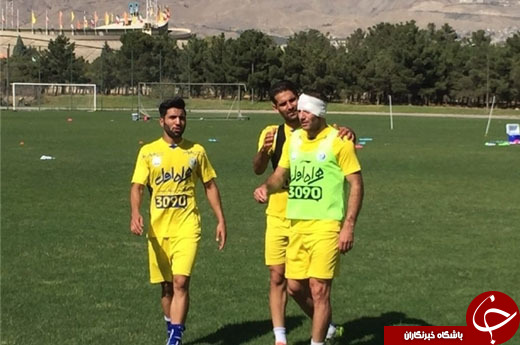 ابروی مدافع استقلال پاره شد +عکس